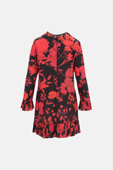 Valentino Silk Ruffled Floral Dress