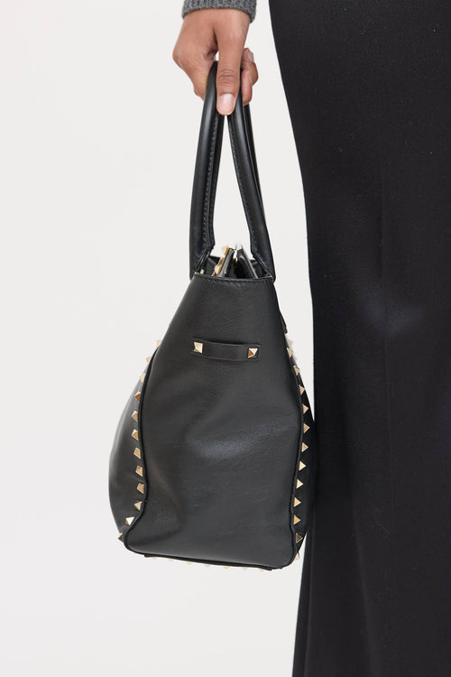 Valentino Rockstud Trapeze Tote Bag