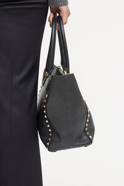 Valentino Rockstud Trapeze Tote Bag