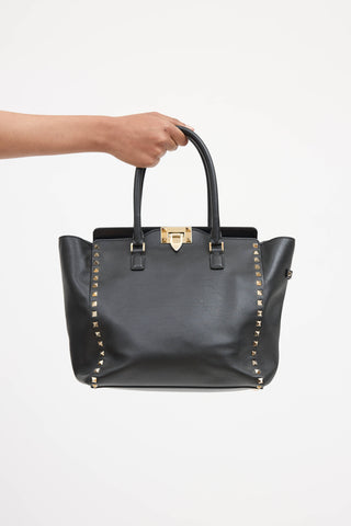 Valentino Rockstud Trapeze Tote Bag
