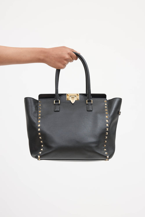 Valentino Rockstud Trapeze Tote Bag