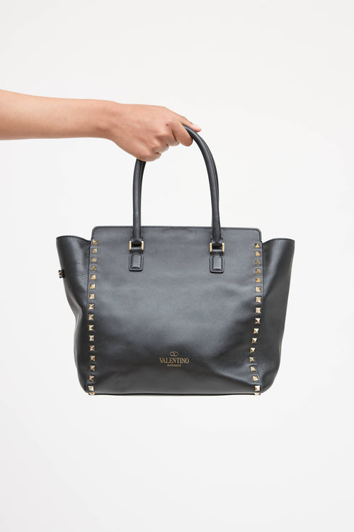 Valentino Rockstud Trapeze Tote Bag