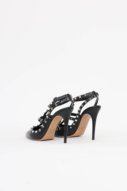 Valentino Rose Rockstud Pump