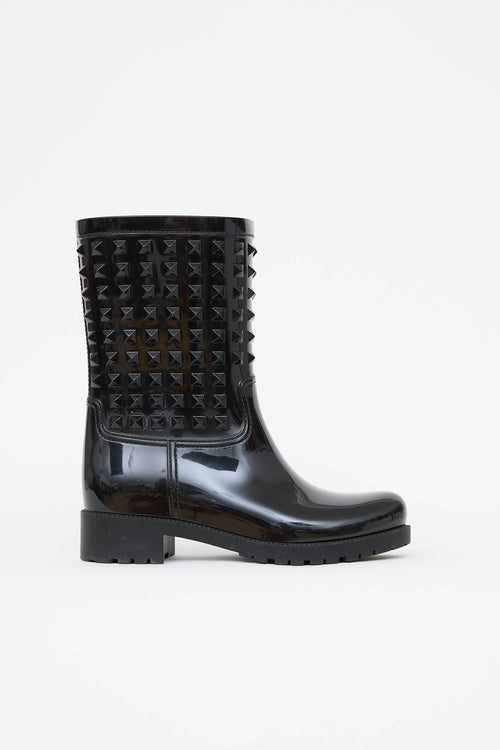 Valentino Rubber Garavani Rockstud Rain Boot