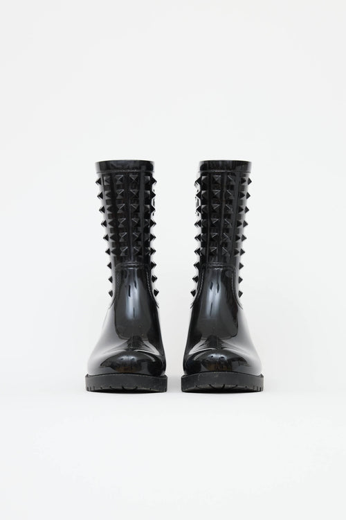 Valentino Rubber Garavani Rockstud Rain Boot