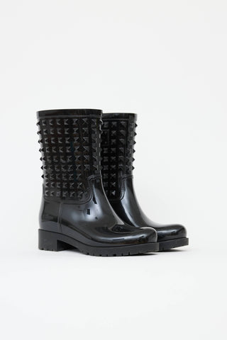 Valentino Rubber Garavani Rockstud Rain Boot