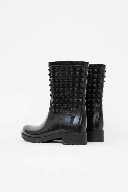 Valentino Rubber Garavani Rockstud Rain Boot