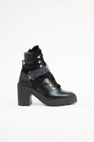 Valentino Shearling Platform Boot