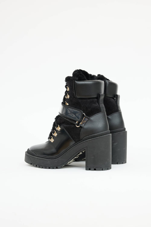 Valentino Shearling Platform Boot