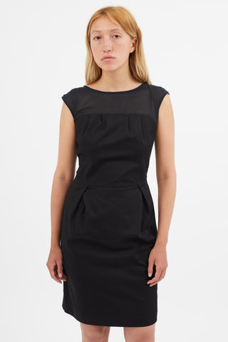Valentino Black Shift Short Dress