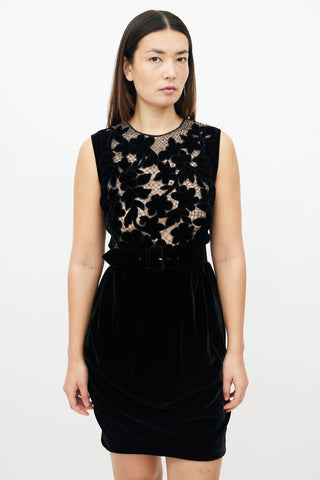 Dries Van Noten // Black Wool Jacquard Dress – VSP Consignment