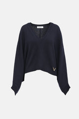 Valentino Cashmere Knit V-Neck Sweater