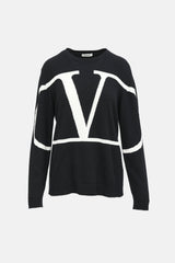 Valentino Cashmere Knit Logo Sweater