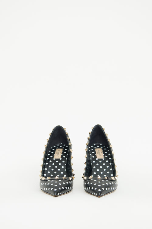 Valentino Black & White Polka Dot Pump