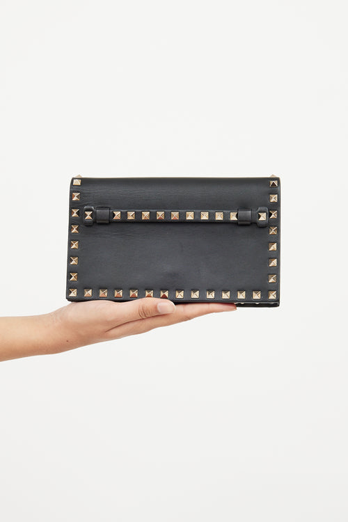 Black Rockstud Wristlet