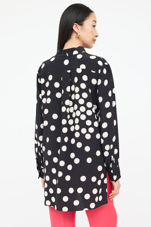 ValentinoDot Bowtie Blouse