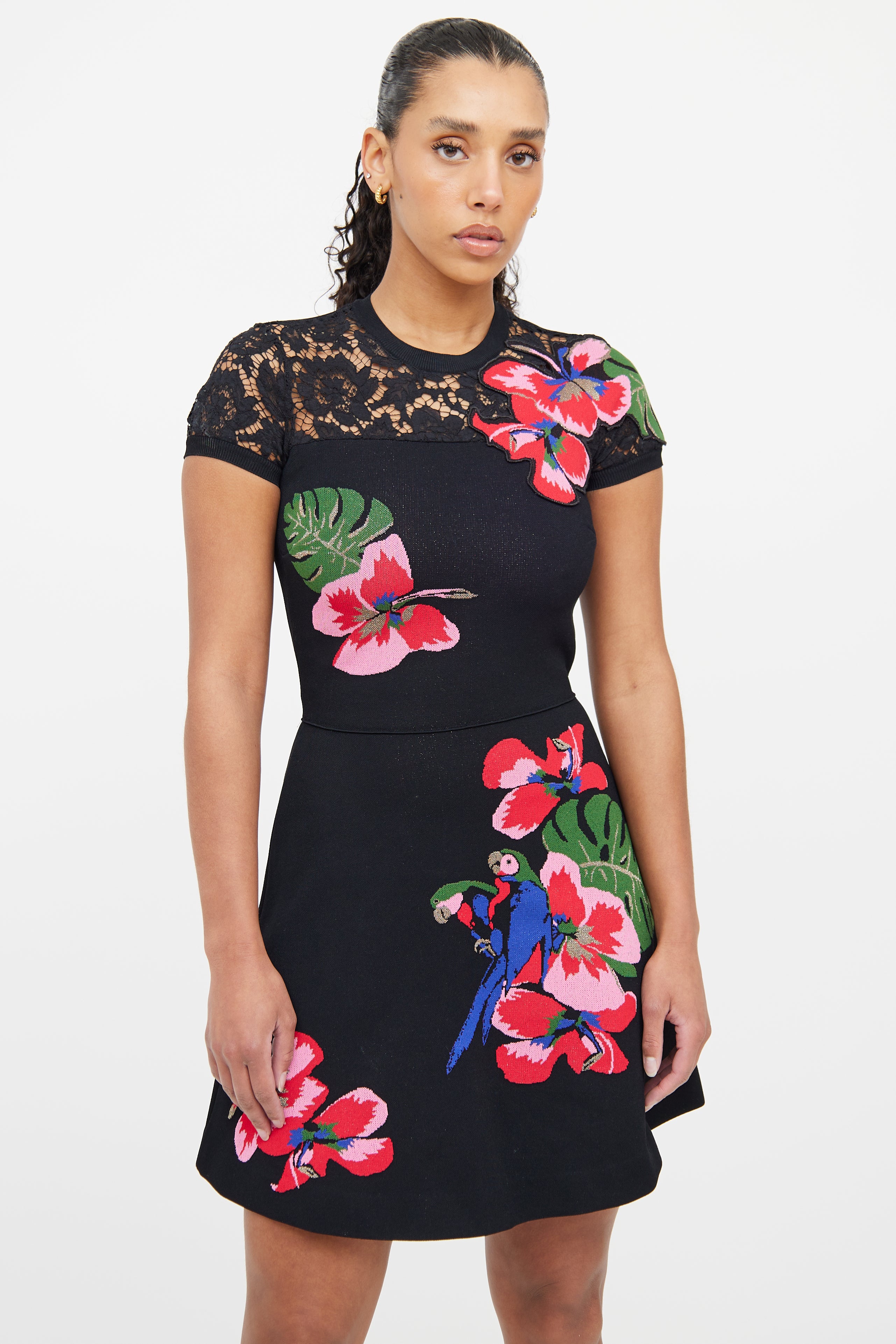Valentino // Floral Lace Dress VSP Consignment Valentino // Floral Lace Dress VSP Consignment