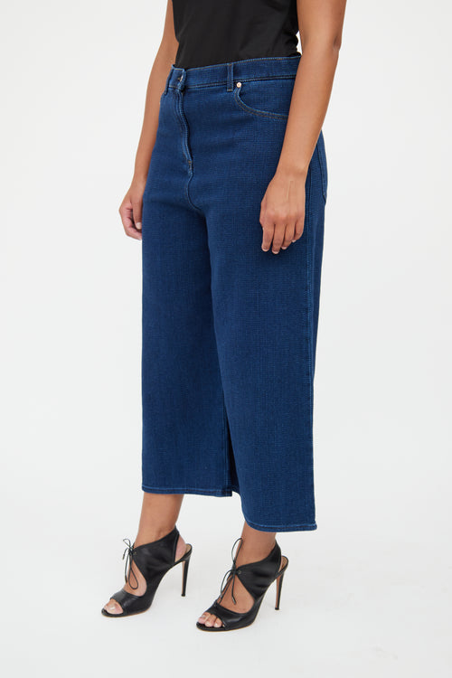 Valentino Blue Wide Leg Pant