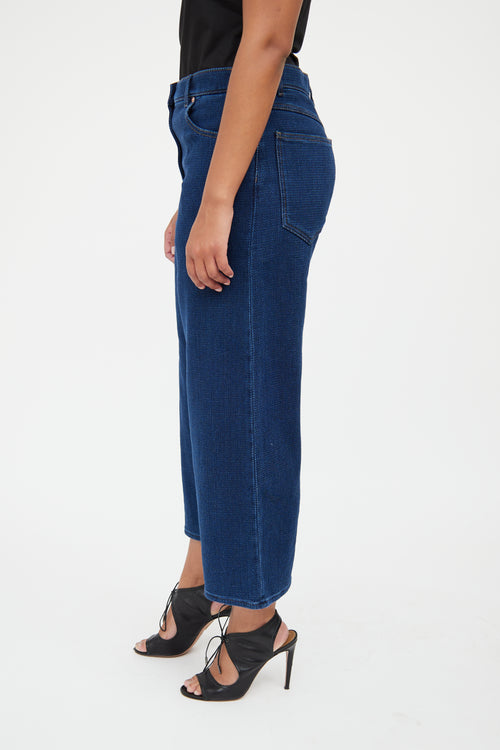 Valentino Blue Wide Leg Pant