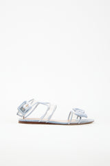 Valentino PVC & Velvet Dolly Bow Sandal