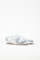 Valentino PVC & Velvet Dolly Bow Sandal