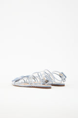 Valentino PVC & Velvet Dolly Bow Sandal
