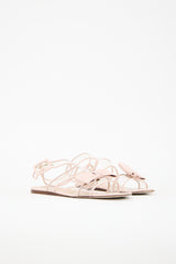 Valentino PVC & Leather Dolly Bow Sandal