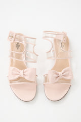 Valentino PVC & Leather Dolly Bow Sandal