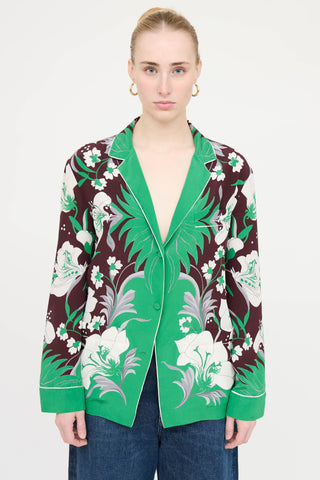Valentino Silk Floral Top