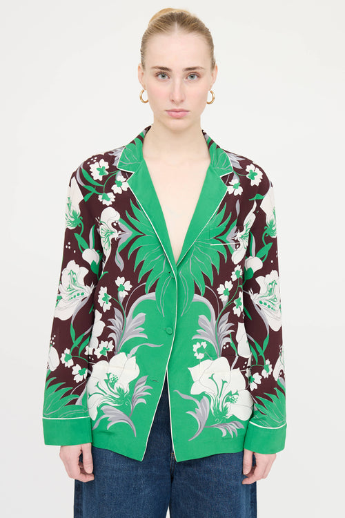 Valentino Silk Floral Top