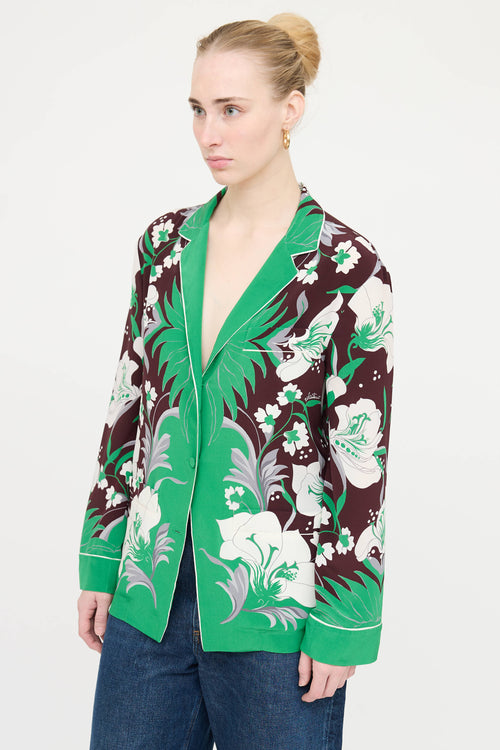 Valentino Silk Floral Top