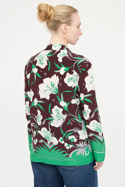 Valentino Silk Floral Top