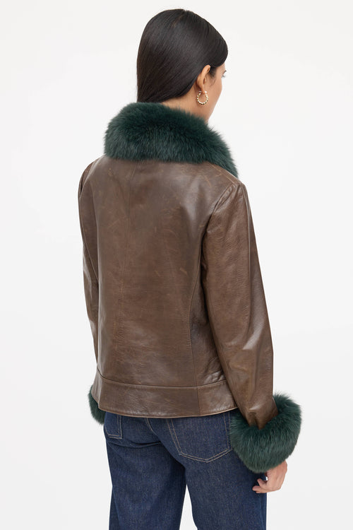 Valentino Fur Leather Jacket