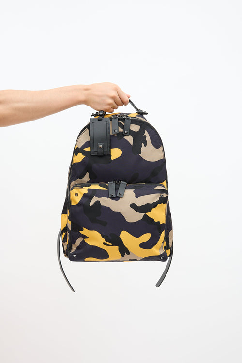 Valentino Camo Rockstud Backpack