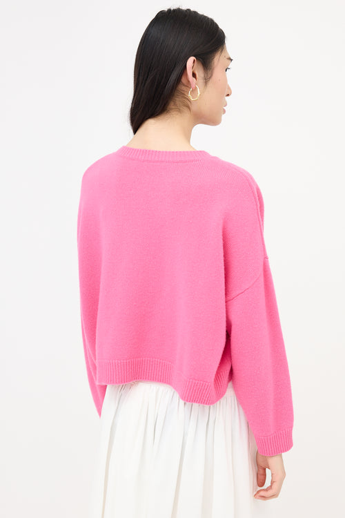 Valentino Cashmere & Wool V Sweater