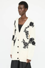 Valentino Wool Lace  Cardigan