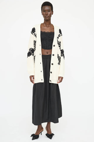 Valentino Wool Lace  Cardigan