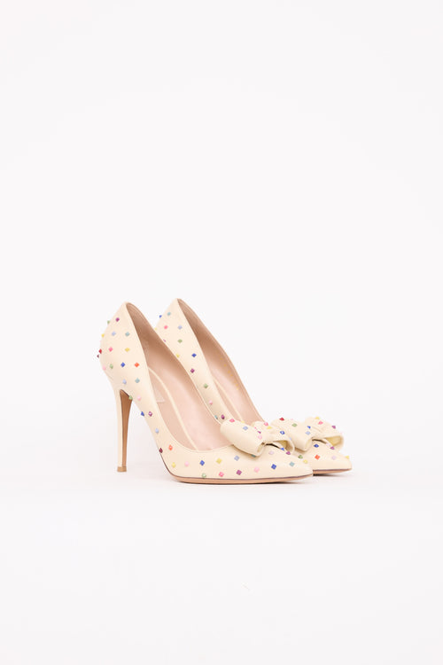ValentinoLeather Rockstud Pump