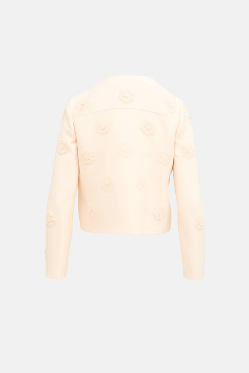 Valentino Wool & Silk Floral Jacket