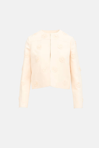 Valentino Wool & Silk Floral Jacket