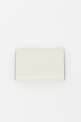 Valentino Cream Leather Trifold Wallet