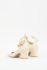 Valentino Cream Patent Leather Pump