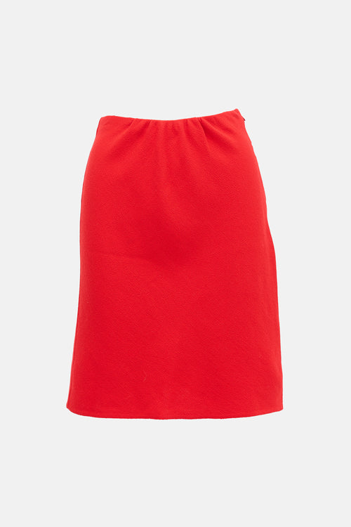 Valentino Crepe Midi Skirt