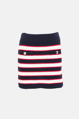 Valentino Crochet Striped Mini Skirt