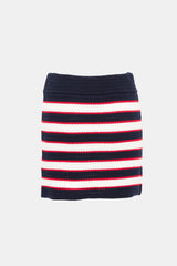 Valentino Crochet Striped Mini Skirt