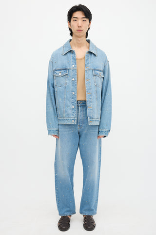 Denim Rockstud Jacket