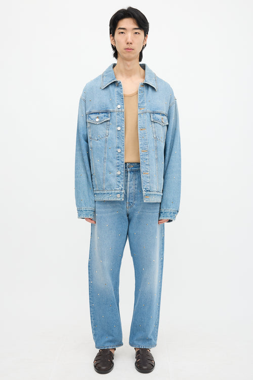 Denim Rockstud Jacket