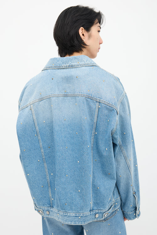 Denim Rockstud Jacket