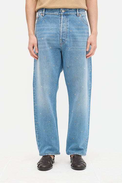 Valentino Denim Rockstud Jeans
