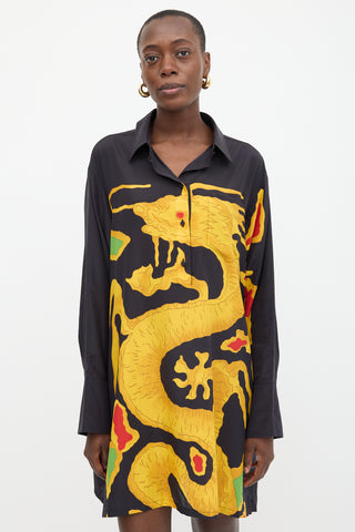 Valentino Dragon Re-Edition Shirt Dress
